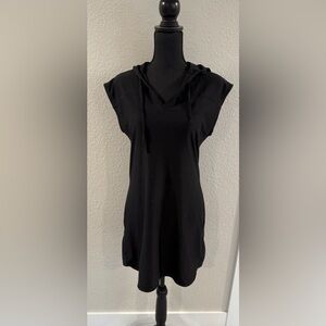 Athleta Black hooded dress